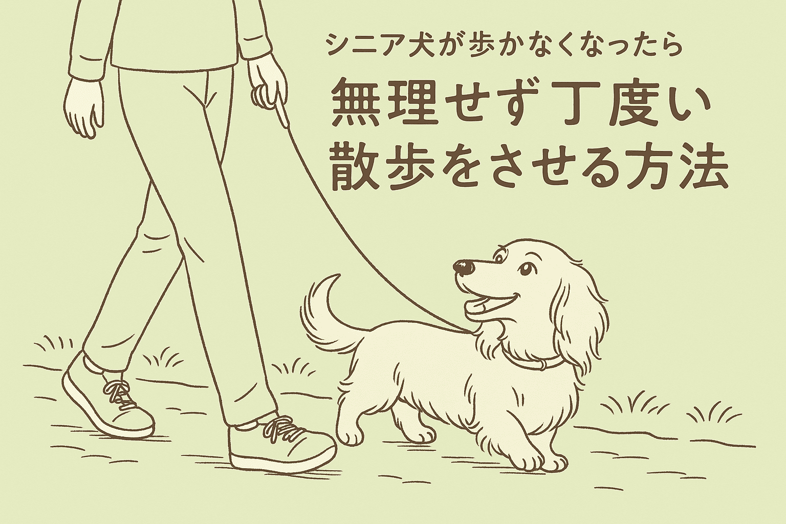 シニア犬　散歩　方法